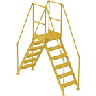 Vestil Crossover Ladder, Platform Height: 60", Overall Span: 92" (COL-6-56-14)-Overall Span: 92"
