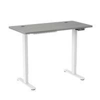 ShoppingAll 48"W Dual Motor Height Adjustable Electric Standing Desk - White/Grey-Standing Desk