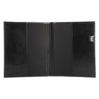 Ashlin PETERBOROUGH Refillable Journal with Business Card & Pen, Black, (P9004-00-01)-Inside includes a business card pocket.