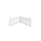 Azar Displays Acrylic Dual Frame Sign Holders, 6" x 4", 10 Pack (107727)-Sign holder