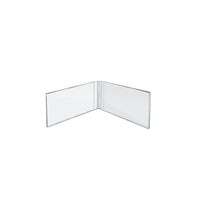 Azar Displays Acrylic Dual Frame Sign Holders, 6" x 4", 10 Pack (107727)-Sign holder
