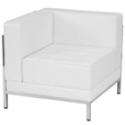 Flash Furniture  Hercules Imagination Series Leather Sofa, Lounge and Ottoman Set, White, 12 Pieces (ZBIMAGSET21WH)-Flash Furniture 5 Year Limited Product Warranty