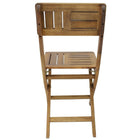 Cathay Importers Folding Side Chairs, Acacia Wood, Natural, 2 Pack-Cross-paneling and open slat design