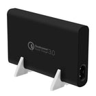Aluratek Universal AC Adapter with Type-C and QC 3.0 USB Ports, 8.5" x 5.5" x 2.25", Black-USB 5V/2A charging port