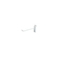 Can-Bramar Slatwall Standard Duty Wire Hook With Notch Attachment, 10" x 1/4", White, 20 Pack-10" x 1/4" slatwall standard duty wire hook with notch attachment