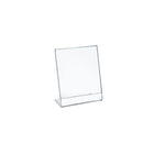 Azar Displays Vertical Slanted, L-Shape Acrylic Sign Holder, 7" x 11", 10 Pack (112716)-Sign holder