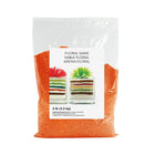 Sandtastik Floral Coloured Sand, 5 lb (2.3 kg) Bag, Orange-Coarse grain with natural sparkle throughout