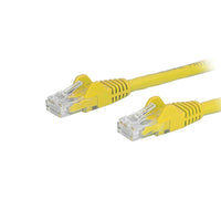 StarTech Cat6 Ethernet Patch Cable with Snagless RJ-45 Connectors, Yellow, 30 ft (N6PATCH30YL)-RJ-45 connector-clip protectors eliminate cable snags and breaks during installation