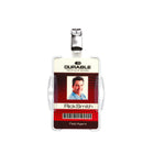 Durable Badge Holder - Polystyrene - Transparent  - 25 Pack-Strap Clip