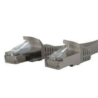 StarTech Cat6A Patch Cable, Shielded, 14 Ft, Grey-coloured cables allow for easy identification and troubleshooting