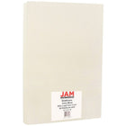 JAM Paper Strathmore Legal Cardstock, 8.5 x 14, 80lb Ivory Wove, 50/Pack (17428906)-Ivory White Cardstock