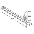 Azar Displays Spring Loaded Track, 50 Pack (225901)-Loaded Track