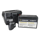 VOSKER Rechargeable 12V Battery With Water Resistant ABS Plastic Case-Water-resistant case