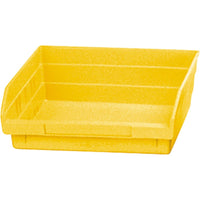 Integrated Plastics, Shelf Bins, 6-5/8" W x 4" H x 17-7/8" D, Yellow, 40 Lbs. Capacity - 12 Pack-Capacity: 40 lbs.