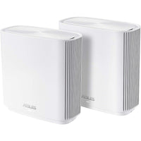 ASUS ZenWiFi AX (XT8) AX6600 Tri-Band WiFi 6 (802.11ax) Whole-Home Mesh WiFi System, 2 Pack - White-High speed tri-band