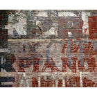Wall Rogues Warehouse Brick Wall Mural, Grey-Printed on nonwoven material