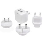 StarTech Dual-Port USB Wall Charger, International Travel, 17W/3.4A, White-Compact design fits nicely into any carrying case