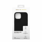 iDeal of Sweden Silicone Case with MagSafe for iPhone 17e/16e/15/14/13 - Black-Microfiber lining to prevent scratches