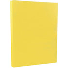 JAM Paper Vellum Bristol Cardstock, 8.5 x 11, 67lb Yellow, 2 packs of 50 (169838g)-Size: 8-1/2" x 11"