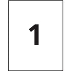 Avery Easy Peel Clear Glossy Laser/Inkjet Shipping Labels, 8-1/2" x 11", 10 Pack (7665)-For use with Laser/Inkjet printers