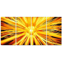 Designart Sunshiney Day 4-Panel Modern Canvas Art Print, (PT3082-271)-Print