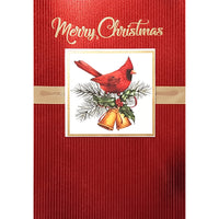 Rosedale Gold "Merry Christmas" Greeting Cards with Envelopes - 5-1/2" x 8" - 6 Pack-Greeting Cards