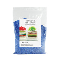 Sandtastik Floral Coloured Sand, 5 lb (2.3 kg) Bag, Blue Hawaii-Coarse grain with natural sparkle throughout