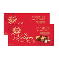 Walkers Chocolate Scorched Almonds 240g (2 pack)-Whole almonds encased in smooth milk chocolate