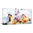 Designart Galloping Together Canvas Art Print, 5 Panels, (PT2319-40-20)-Print