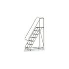 Tri-Arc Manufacturing Aluminum Rolling Ladder, Step Width: 24", Step Type: Ribbed, No. of Steps: 7 (WLAR107244)-No. of Steps: 7