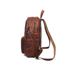 Tolredo Cronos Leather Backpack Bag - Brown-Adjustable shoulder straps