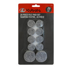 Kubota 20-Piece Felt Pad Set, 6 Pack-Protects furniture and floor from scratching