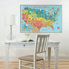 WallPops Kids USA Dry Erase Map Decal - Multicolor-Multicolor, Vinyl