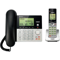 Vtech CS6949 Corded and Cordless Answering System With Caller ID and Call Waiting, Grey-Home phone system