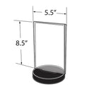 Azar Displays 2-Sided Round Base Sign Holder, 10 Pack (108705)-Hold Signs & Brochure