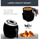 Total Chef 7-in-1 Electric Air Fryer - 3.6 L / 3.8 qt-Safety features include automatic standby, basket release, and safe-to-touch handle