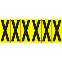 Identify Locations, Supplies & Tools, Individual Letter & Number Markers, X, 2-15/16", 18 Pack-Style - Letters