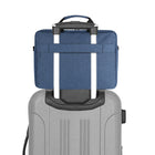 Vangoddy Messager Bag Shoulder Carrying Case For 15.6" Laptop - Navy Blue-Luggage strap provides secure and easy of carrying for the active traveler