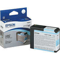 Epson T580 UltraChrome K3 Ink Cartridge - Light Cyan-Produce archival prints with amazing colour fidelity, gloss level, and scratch resistance