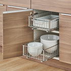 TRINITY Sliding Wire Drawer, Chrome (TBFC-2205)-Mounting hardware included