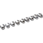 Gray Tools 9 Piece 1/2" Drive Metric, Mirror Chrome Flare Nut, Crow foot Wrench Set, 20mm-32mm-Contains Sizes: 20, 21, 22, 23, 24, 25, 27, 30, 32mm.