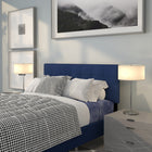 Flash Furniture Bedford Tufted Upholstered Full Size Headboard - Navy Fabric-Headboard Size: 56.75''W x 2.5''D x 22''H