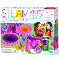4m Steam Kids Deluxe Knitting & Crochet-Scarf measures 27.5″ long when completed.