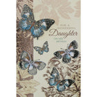 Rosedale Greeting Card, Birthday Daughter, Butterfly-Printed on premium coated card stock