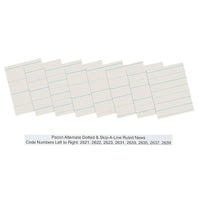 Pacon 3/4" Ruled Skip-A-Line Newsprint Paper 11" x 8 1/2", 1500 Pack (PAC2635)-White