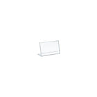 Azar Displays Horizontal Slanted, L-Shape Acrylic Sign Holder, 5" x 4", 10 Pack (112730)-Sign holder
