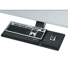 Fellowes 8017801 Designer Suites Compact Keyboard Tray-Loosen single knob to adjust tray height and tilt, then retighten knob to lock in position