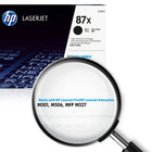 HP 87X (CF287X) Black High Yield Original LaserJet Toner Cartridge-Cartridge yield (approx): 18,000 pages