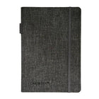Cambridge Bungee Notebook with Pen Loop - 8-1/2" x 6" - Light Grey-8-1/4"H x 5-3/4"W sized white sheets