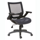 TygerClaw Mid Back Mesh Office Chair (TYFC2317)-Upholstered in soft and durable Black Mesh